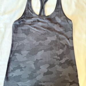Lululemon Athletica Dark Gray Camo Tank Top